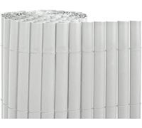 Suinga Cañizo PVC | Cañizo Ocultación PVC Simple Cara | Valla Privacidad Pantalla | Valla Decoración Exterior UV (Blanco, 1,5x5 m)