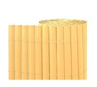 Suinga Cañizo PVC | Cañizo Ocultación PVC Simple Cara | Valla Privacidad Pantalla | Valla Decoración Exterior UV (Beige, 1x5 m)