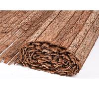 Suinga Corteza Natural Simple Cara 2x3 m | Cerramiento de Corteza de Pino, Valla decorativa y ocultación 95%, marrón