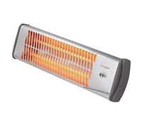 Suinga Estufa de Cuarzo Mural 1200W | Calefactor Eléctrico con 2 Barras de Calor 600/1200W | Radiador de Pared con Tubos de Cuarzo | Calefacción Rápida para Baño, Terraza y Hogar