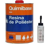 Suinga Kit Resina Poliester 1kg para reparaciones + catalizador de peróxido 20gr