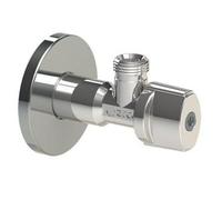 Suinga Llave de Corte Escuadra 1/2" x 3/8" Profesional | Válvula para Fregaderos, Lavabos y Cisternas | Llave Escuadra corta WC