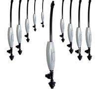 Suinga Pack 10 Nebulizadores Fogger Profesionales 1 Salida | Sistema de Nebulización para Invernaderos, Terrazas, Viveros y Exteriores | Microaspersores de Agua para Refrigeración y Control de Humedad