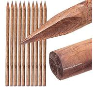 Suinga Pack 20 Estacas para Arboles 150 cm Ø 5 cm | Tutores con Punta | Poste para Vallas, Jardin y Plantas | Poste de Madera | Soporte para arboles