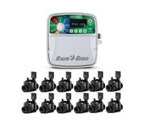Suinga Programador de Riego Automático Rain Bird ESP-TM2 12 Zonas + 12 Electroválvulas 100HV 24V 1"