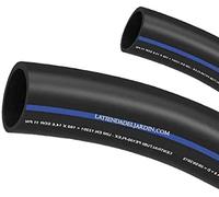 Suinga Tuberia agua potable 20mm 10 bar 50m | Tuberia 20 mm PE100 Alimentaria alta densidad | Tuberia Polietileno banda azul AENOR, negro