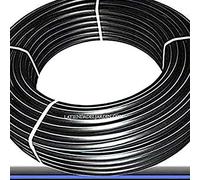 Suinga Tuberia agua potable 32mm 10 bar 25 metros | Tuberia 32 mm PE100 Alimentaria alta densidad | Tuberia Polietileno banda azul AENOR, negro