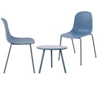 Suite de 2 plazas berdin plástico azul 50x156x85 cm