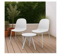 Suite de 2 plazas berdin plástico blanco 50x156x85 cm