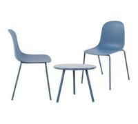 Suite de 2 plazas mindin plástico azul 60x166x85 cm