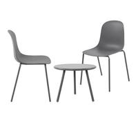 Suite De 2 Plazas Mindin Plástico Gris Oscuro Clp