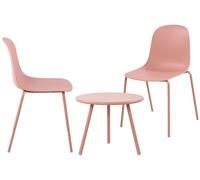 Suite de 2 plazas mindin plástico rosado 60x166x85 cm