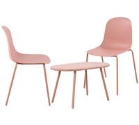 Suite de 2 plazas veldin plástico rosado 151x80x85 cm