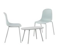 Suite de 2 plazas veldin plástico turquesa 151x80x85 cm