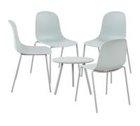Suite de 4 plazas berdin plástico turquesa 156x156x85 cm