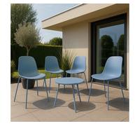 Suite de 4 plazas mindin plástico azul 166x166x85 cm