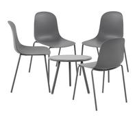 Suite De 4 Plazas Mindin Plástico Gris Oscuro Clp