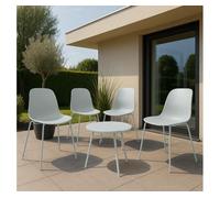 Suite de 4 plazas mindin plástico turquesa 166x166x85 cm