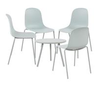 Suite de 4 plazas mindin plástico turquesa 166x166x85 cm