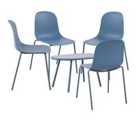 Suite De 4 Plazas Veldin Plástico Azul Clp