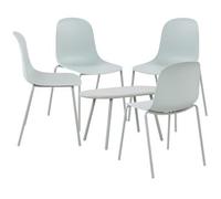 Suite de 4 plazas veldin plástico turquesa 147x186x85 cm