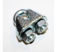 Sujeta cables recto galvanizado din - 741 3 mm.