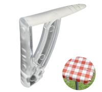 Sujeta manteles transparentes con muelle extrafuerte 4 piezas