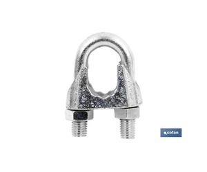 Sujetacables DIN-741 Galvanizados 25 Unidades - Cofan