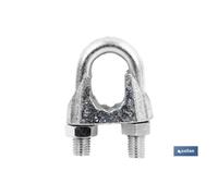 Sujetacables din-741 zincado m-20 caja 10 unid.