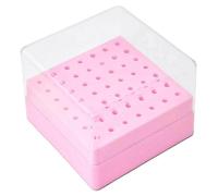 Sujetador de brocas, plástico duradero, diseño que ahorra espacio, color rosa