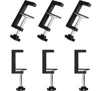Sujetadores de aluminio y acero, con tornillos ajustables, juego de 6 unidades, para trabajos en madera