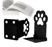 Sujetalibros de gato | Estilo decorativo | 17,2 x 12 x 8,9 cm | Soporte para libros | Sujetalibros pequeños con patas de gato | Herramienta de organización ideal | Para el aula en casa