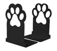 Sujetalibros - Juego de 2 sujetalibros de hierro con forma de gato, para escritorio o dormitorio, diseño robusto antideslizante con un bonito soporte decorativo moderno