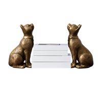 Sujetalibros para estantes de resina con forma de gato retro | Soporte para estante de libros para biblioteca, sala de estar, sala de estudio, estudiantes, entusiastas de la lectura