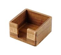 Sujetapapeles Nota - 9,5x9,5cm Madera Portabloces con Base Antideslizante | Dispensador Post-it | Apoyablock Escritorio | en Casa, Colegio, Aula, Universidad, Residencia, Trabajo & Estudio