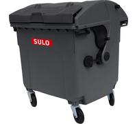Sulo Mini Contenedores de Basura, Set de 3, 1100 litros. Mini contenedores de basura originales en gris, verde y azul. Miniaturas de contenedores de basura, cubos para residuos de cocina, pequeños con