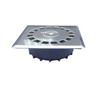 Sumidero pvc sifonico vertical estandar inoxidable, t-88 i 10 x 10 cm