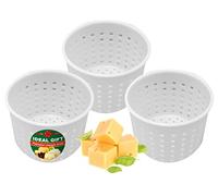 Suministros caseros para hacer queso - 3 moldes pequeños para 300 ml - Molde de queso crema