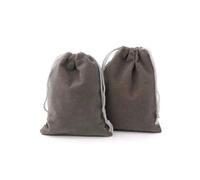 Suministros De Boda Bolsas De Fiesta Y Almacenamiento De Joyas Bolsas De Terciopelo Embalaje Bolsa De Terciopelo Embalaje De Trefilado Bolsa De Regalo-gris-7x9cm-50pcs