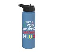 Summer Just a Girl Who Loves Christmas in July Stainless Steel Insulated Water Bottle