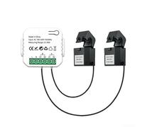 Sumsoctober Para Tuya Medidor De Energía WiFi 2 Vías Bidireccional De 1/2 Canal Con Abrazadera App Monito Para Factor De Potencia Y Frecuencia Para Análisis De Consumo (1 Vía)