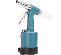 Sumsoctober Remache neumático 9500N Remachadora hidráulica neumática para remaches de 2.4-4.8 mm, diseño ergonómico de palanca con herramienta de agarre de tres mandíbulas (C-903 azul)
