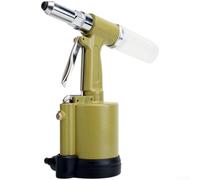 Sumsoctober Remache neumático 9500N Remachadora hidráulica neumática para remaches de 2.4-4.8 mm, diseño ergonómico de palanca con herramienta de agarre de tres mandíbulas (C-903 amarillo)