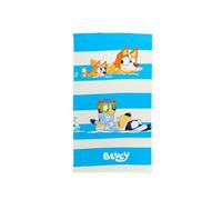 SUN & SURF Toalla de Playa Infantil BLUEY Licencia Original, Microfibra Rizo, Suave y Absorbente, Ideal para Piscina, Playa o Campo