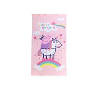 SUN & SURF Toalla de Playa Pepa Pig 100% Algodón, Licencia Original, Doble Cara de Rizo, Suave y Absorbente, Ideal para Piscina, Playa o Campo