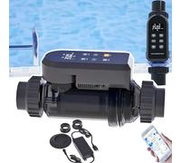 SUNBGRPYE Generador De Cloro Salino, Sis-Tema De CloracióN Salina para Piscinas, Control Remoto por AplicacióN, Clorador De Agua Salada para Piscinas con Panel Digital Inteligente 15g/h