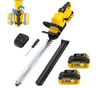SundpeyPRO 21V 53cm Cortasetos Bateria con 2X4,0Ah, Mango Giratorio de 180° | Cortasetos Electrico Inalámbrico, Espesor de Corte 16mm, 2200 rpm, Cuchilla 65MN Doble Acción, para Setos, Arbustos y Poda
