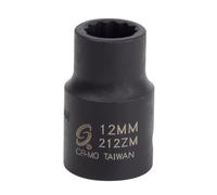 Sunex 212zm - Llave de vaso de impacto (12 cantos, 12 mm)