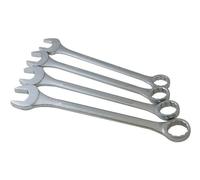 SUNEX TOOLS 9604 - Juego de llaves combinadas supergrandes, SAE, 4 piezas, color plateado