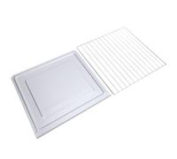 SUNGOOYUE Bandeja de Hornear y Rejilla Superficie Lisa Se Limpia Fácilmente | Bandeja para hornear de superficie lisa para pizza crujiente y alitas de pollo Instalación ajustada Incluso el calor evita